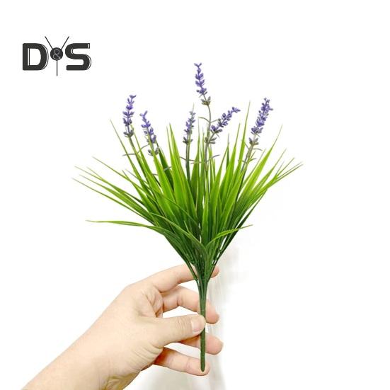 6pcs Non-fading Artificial Lavender Realistic Chic Window Garden Office Patio Hanging Planter