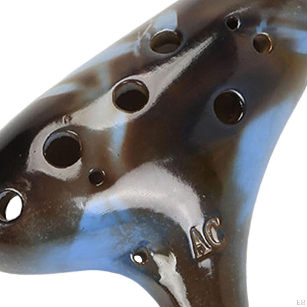 12 Hole Alto C Ocarina Practical Portable with Storage Bag Tenor for Children Beginners