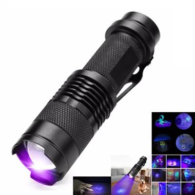 UV LED Tragbare Taschenlampe 395nm Schwarzlicht Wellenlänge Violette Taschenlampe Haustierurin Skorpion Weibliche Hygiene Detektor Taschenlampe