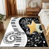 1PC Custom Name Music Notes Harmony Theme Floor Mat Ideal for Living Room, Game Rooms, Office, Bedroom,Floor Mat Playful Design