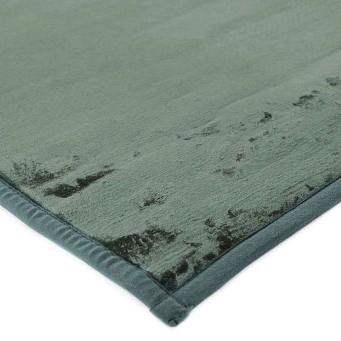 Tapis salon extra-doux effet velours vert foncé 160x230