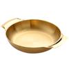 Silver/gold Cooking Pan Conjoined Double Handles Saucepan Multifunctional Soup Basin  Seafood