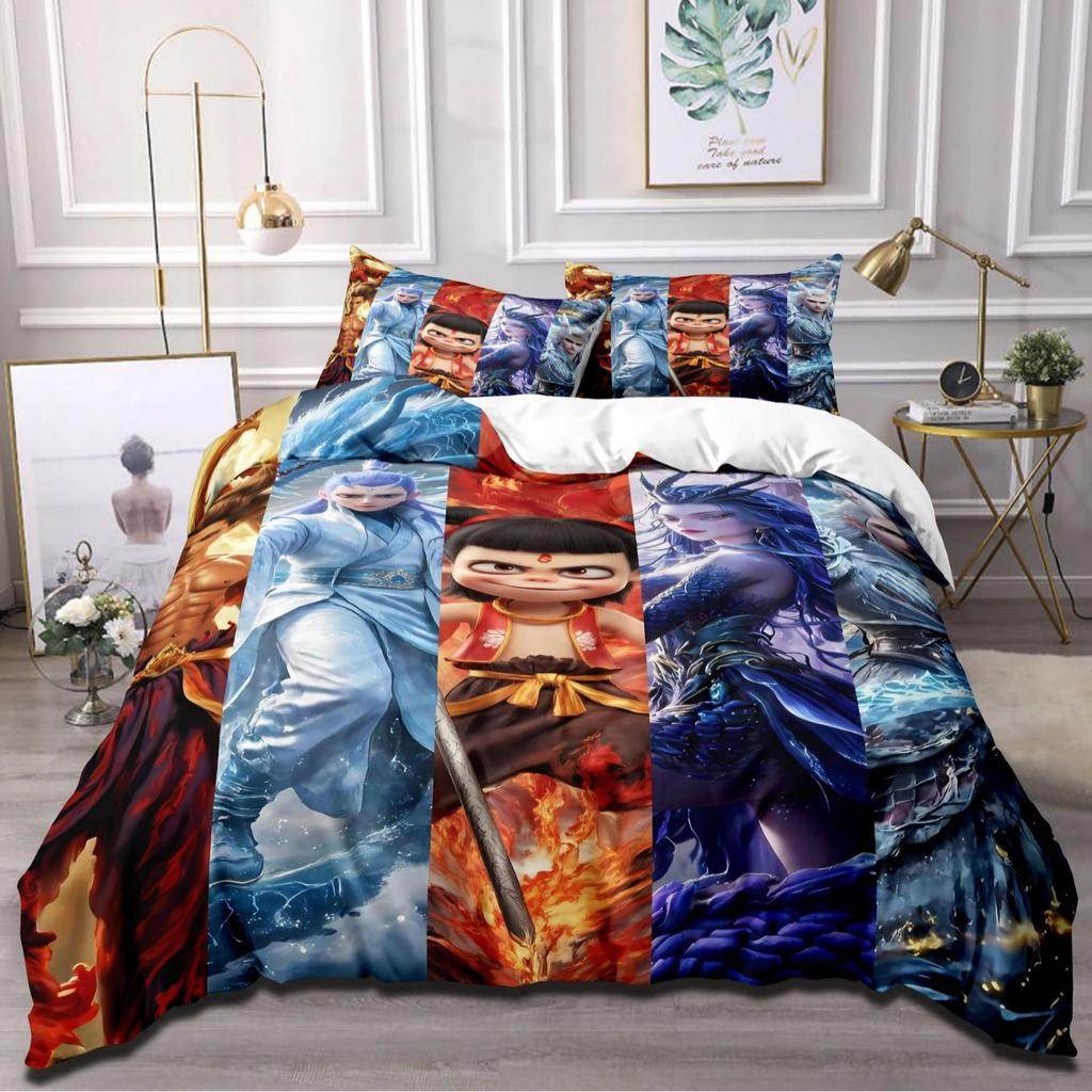 Cartoon Animation Movie Quilt Cover Three-Piece Bedspread