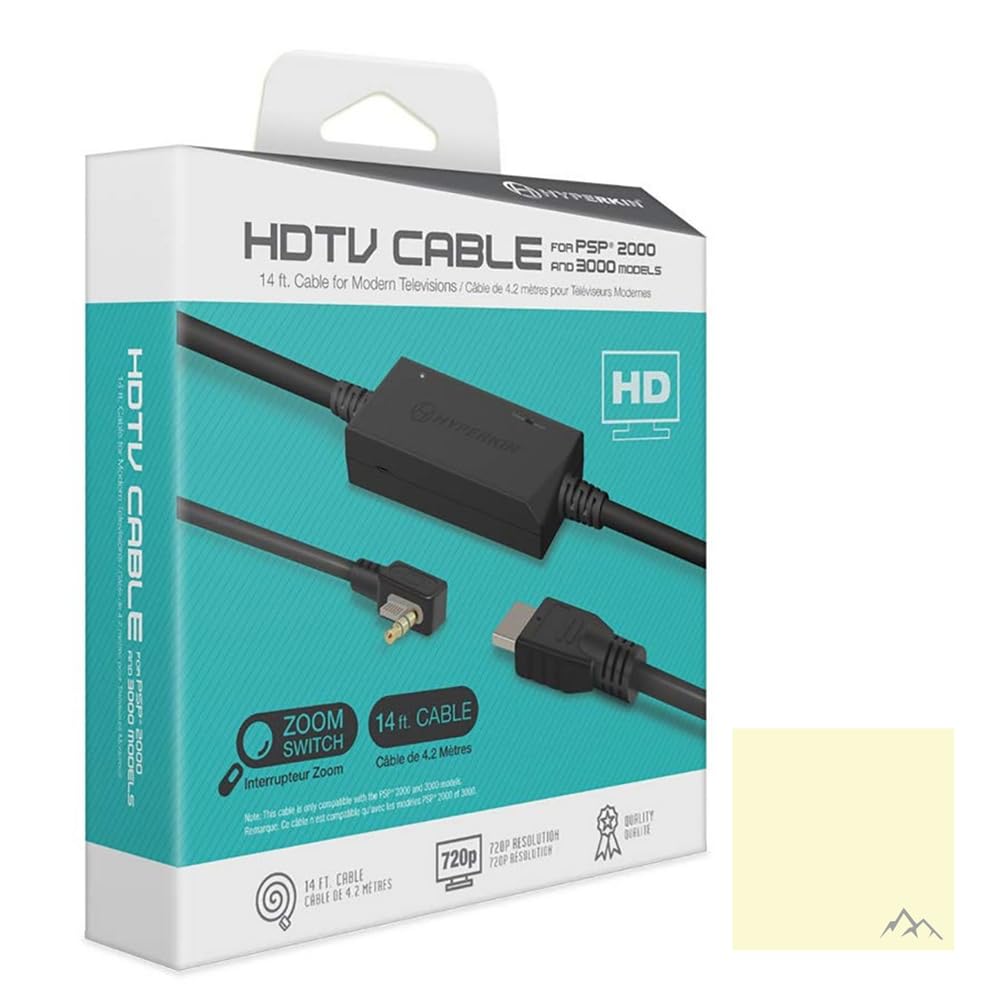 

2024 Edition HYPERKIN HDMI Conversion Cable for 2000 3000 Simply connect the console to your TV for an improved gaming No complicated setup original