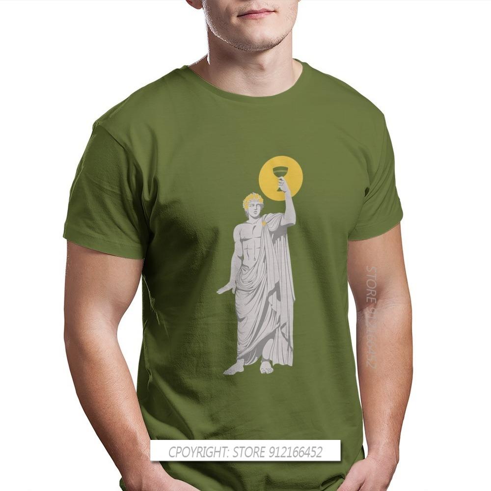 Dionysus Print 100% Cotton Fashion T Shirts Greek Mythology Ares Ancient Folklore Men Graphic Tops
