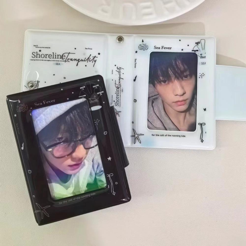 3 Inch Mini Love Card Album Shining Shell Series Postcard Book INS Idol Card Collect Book