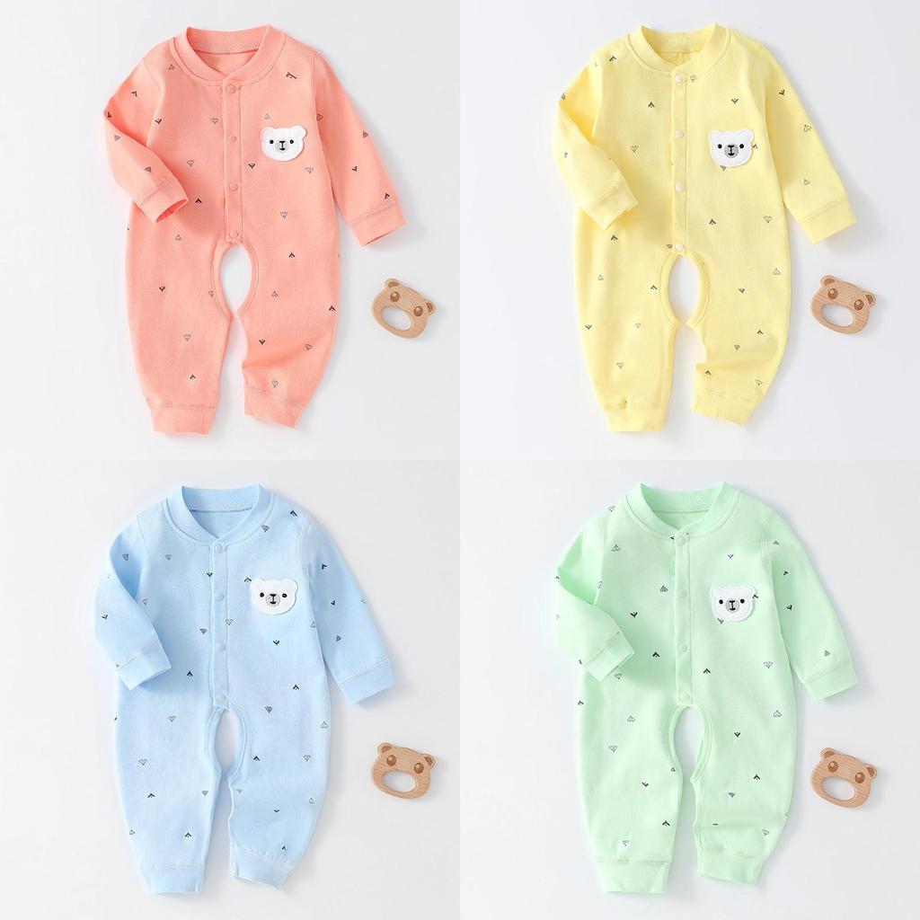 Baby Cotton Onepiece Romper With Bonefree Design For Newborns And Infants