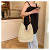 Summer Beach Bag, New Large Capacity Hollow Woven Shoulder Bag, Hand-held Straw Woven Tote Bag