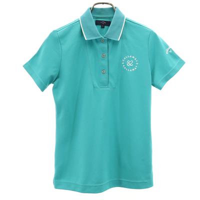 Golf Kurzarm Poloshirt S Smaragdgrün Damen Gebraucht