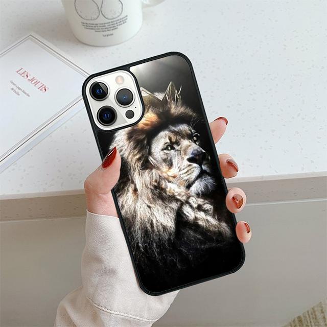 Lion tiger animal cool Phone Case For iPhone 17 Air 14 15 16 13 12 Cover For Apple Pro Max Plus Coque