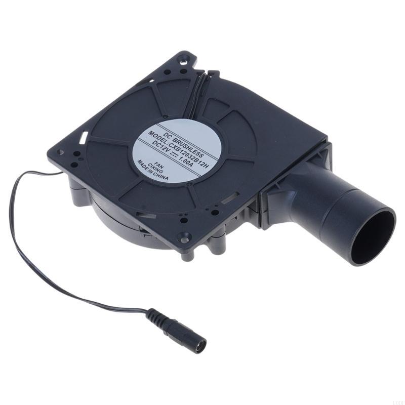 High Performances 120mm Air Duct Blower 12V Variable Speed Cooling Fan For BBQ Stove Industrial Equipment And Campfires
