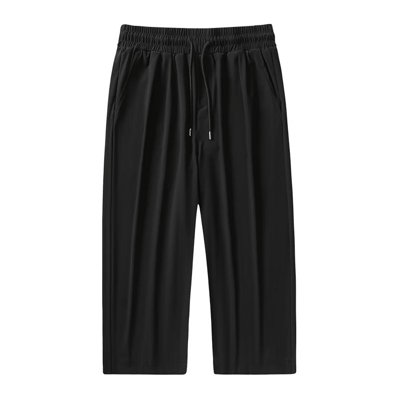 ROMON Men s Quick-Dry Ice Silk Casual Bermuda Shorts M