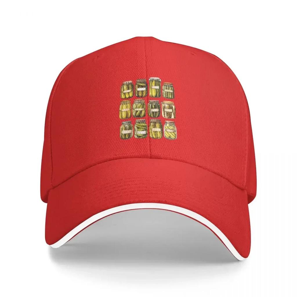 Pickles Pickled Cucumbers Baseball Cap Fashion Beach Sun Hat For Sunscreen Birthday Boy Womens