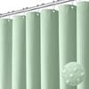 1pc Waterproof Shower Curtain Plain Waffle Mildew-proof Shower Curtain Bathroom Partition Curtain Home Living Room Decoration