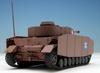 PLATZ Girls Panzer the Movie IV Tank Modified Anglerfish Team Scale Plastic Model & D-Type (H-Type Specification) 1/72 GP72-4