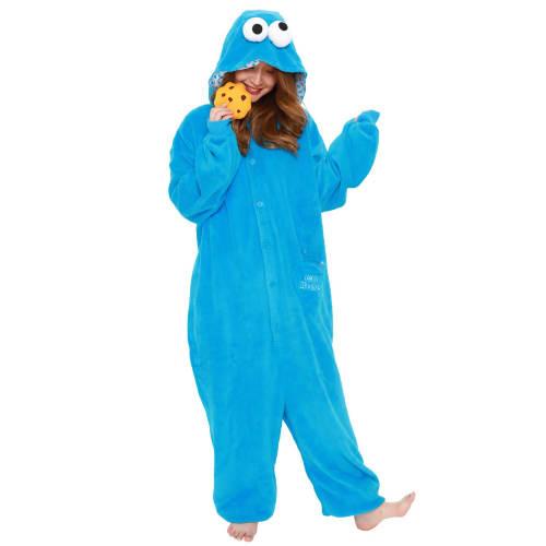SAZAC Character Fleece Kigurumi Sesame Street Cookie Monster