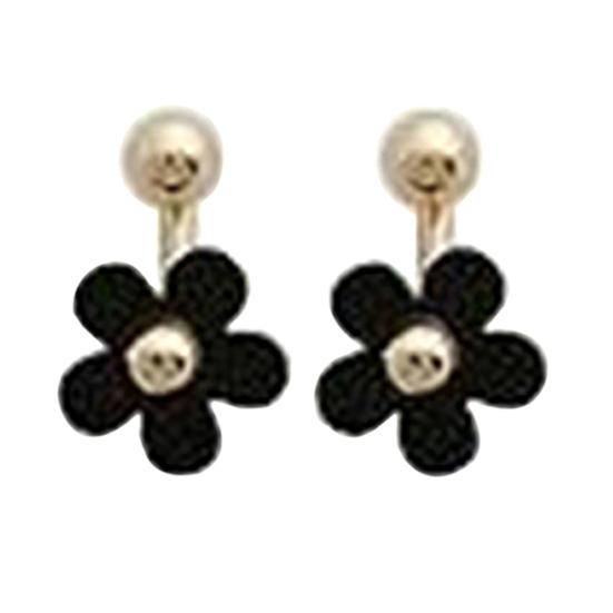 1 Pair Ear Studs All-match Accessories Flower Alloy Double Side Earring for Party