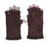 Half Finger Leopard Print Gloves Fashion Elegant Stretch Vintage Half Finger Gloves Touch Screen Protector Lace Mesh Gloves