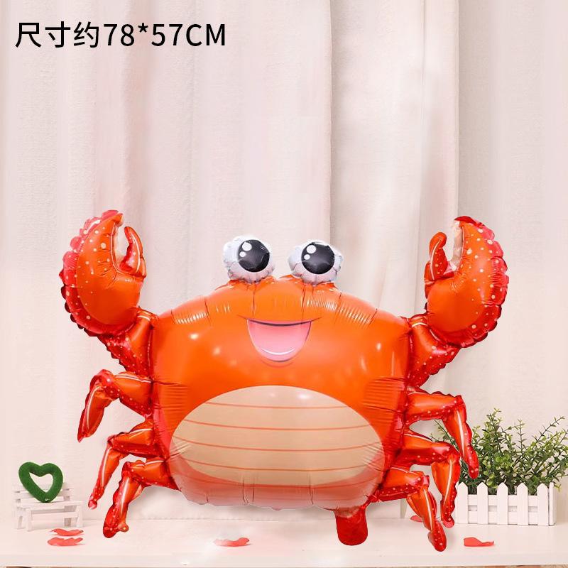 Ocean Animal Balloons, Baby Birthday Party Arrangement, Children'S Birthday Cartoon Living Room Print Special Shape