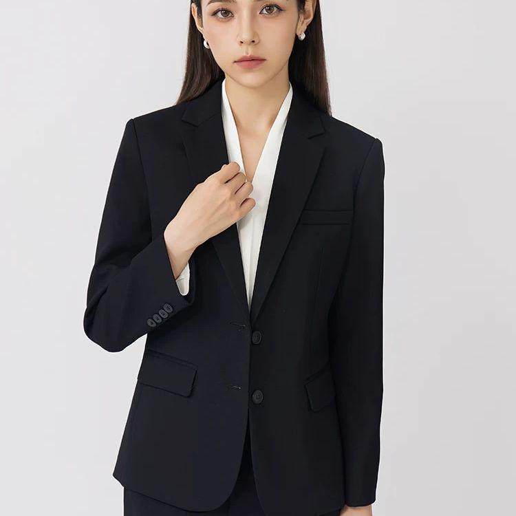 Women's Slim Fit Two-Button Wrinkle-Free Interview Suit Set