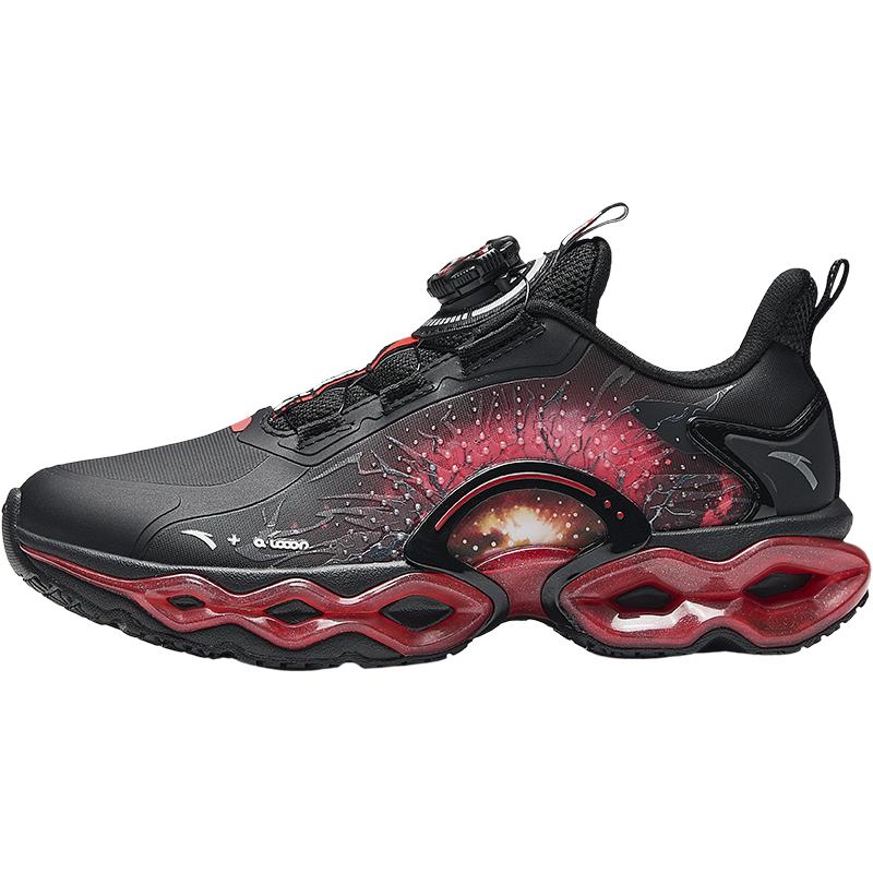 Anta Kids Energy Ring 10.0 Versatile Comfortable Durable Low-Top Running Shoes Kids sneaker Black Red 312445588N-4