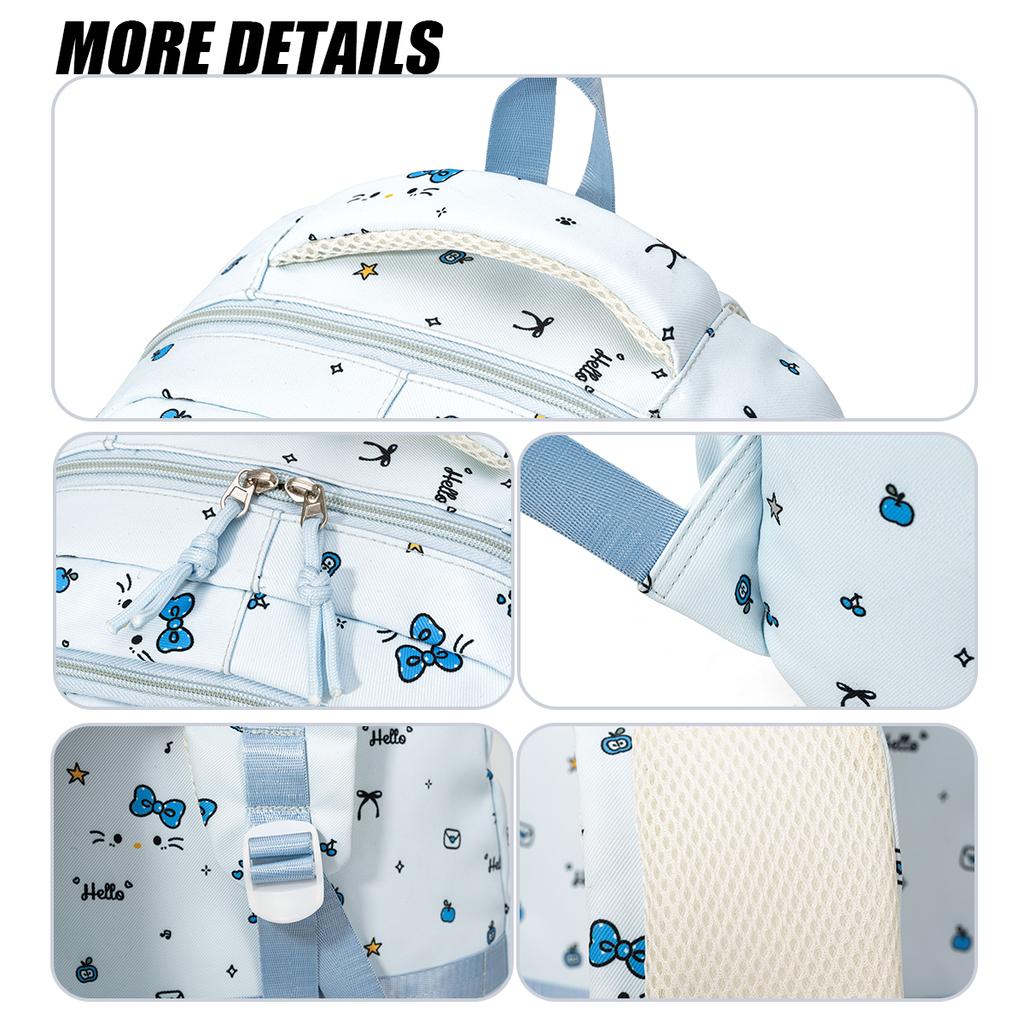 Cute Cat Schoolbag For Junior High School Girls, High-Looking Cartoon Backpack For Elementary School Girls In Grades Three To Six