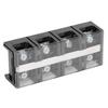 Terminal Block 2 Row Electric Wire Barrier Screw Strip for Power Supply with Cover AC600V