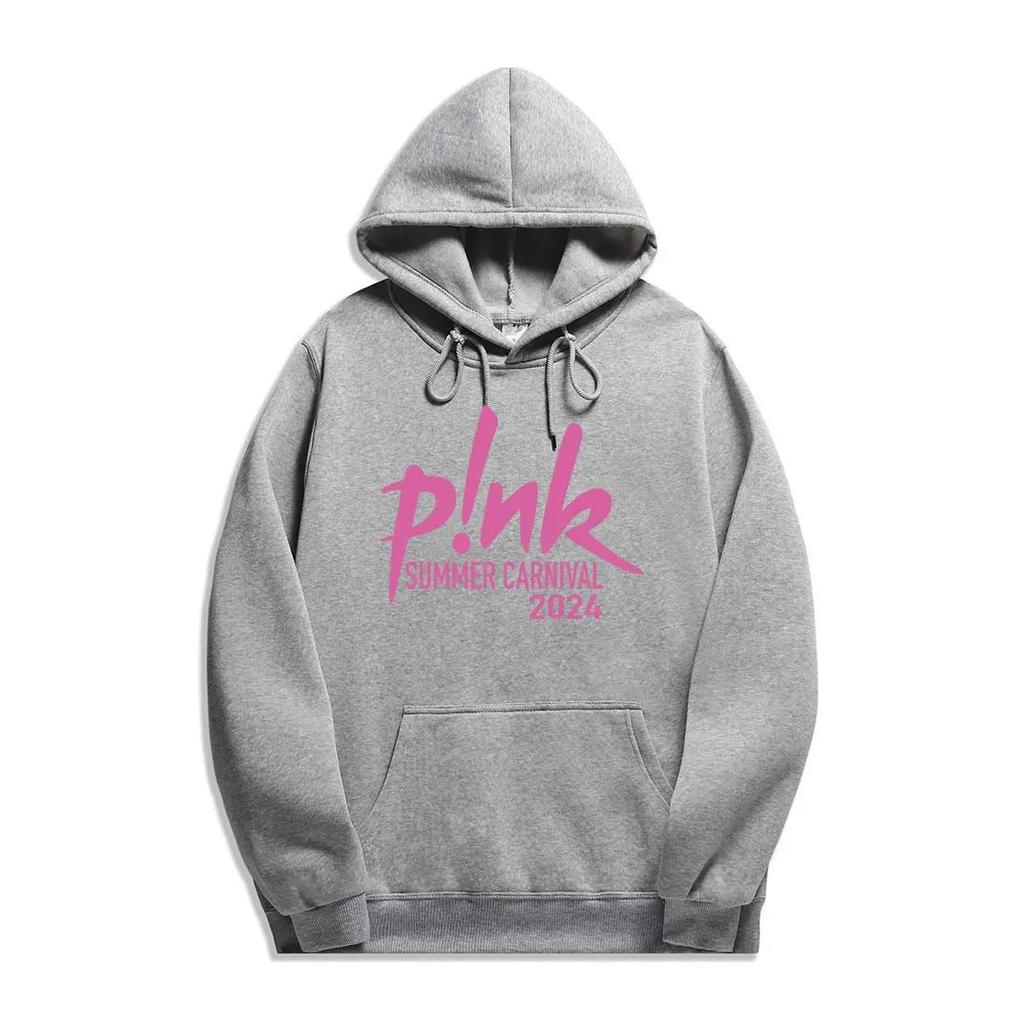 P! Nk Pink Singer Carnival 2024 Tour New Printing Hoodies Men Fashion Sweatshirts Women Casual Harajuku Streetwear Pullovers