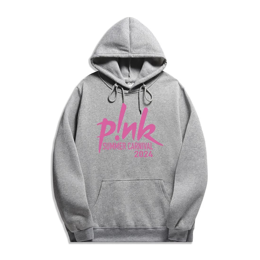 

P! nk Pink Singer Carnival 2024 Tour New printing Hoodies Men Fashion Sweatshirts Women Casual Harajuku Streetwear Pullovers 3XL