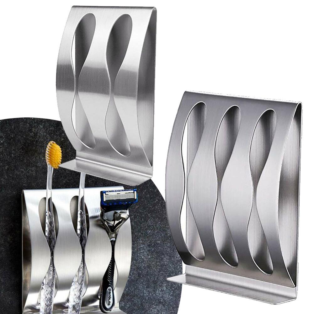 Rust proof Wall Mounted Stainless Steel Toothbrush Holder Easy to Clean