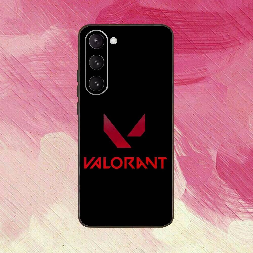 V-Valorant Agent B-Brimstone-ES Phone Case For Samsung Galaxy A73,A72,A71,A70,A53,A52,A51,Others Soft Black Cover