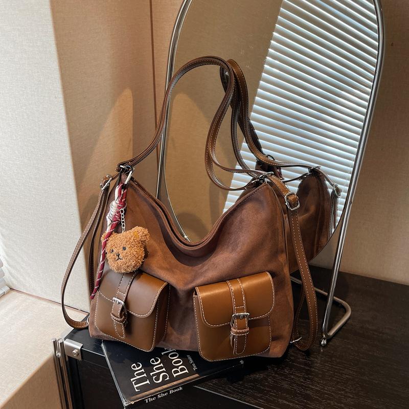 Damen-Pendler-Rucksack mit großem Fassungsvermögen, Herbst und Winter neu, Retro-Mode, hochwertige Umhängetasche