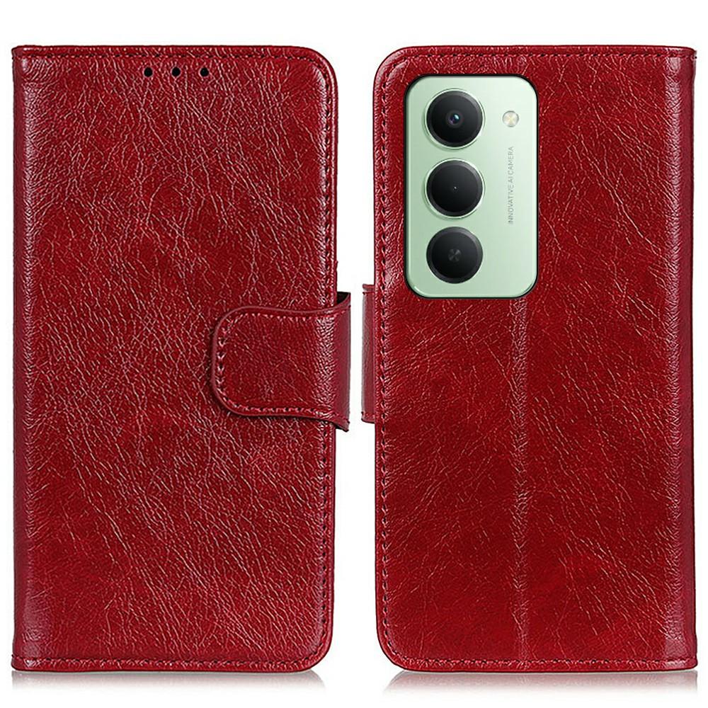 For Xiaomi Redmi 15 4G (EU) (171mm) Case Nappa Texture Split Leather Wallet Phone Cover