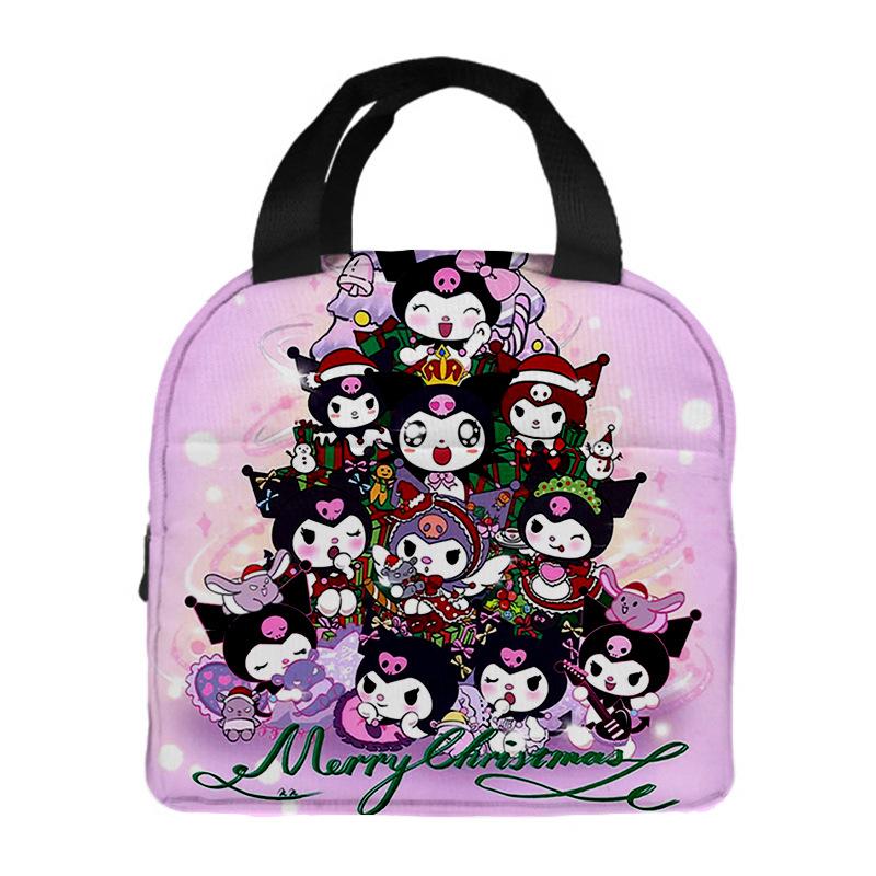 Portable Lunch Box Bag Cartoon Thermal Insulation Bag Lunch Bag Christmas