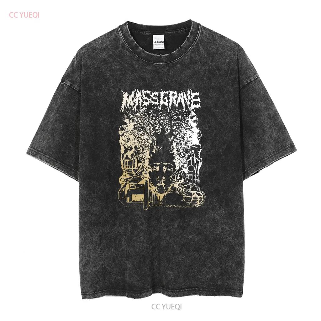 MASS GRAVE Band T Shirt UNHOLY Punk Rock TE5621 Long or Short Sleeves Vintage Washed Comfortable Versatile Stylish Homme
