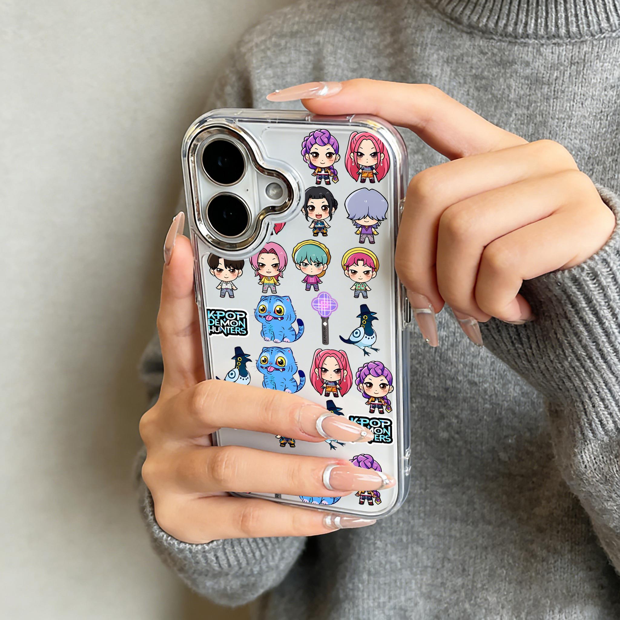 

KPop D-Demons H-Hunters Phone Case For 17 16e 16 15 14 13 12 11 mini Pro Max X XR XSMAX 8 7 Air Plus Transparent Soft iPhone 17 ProMax