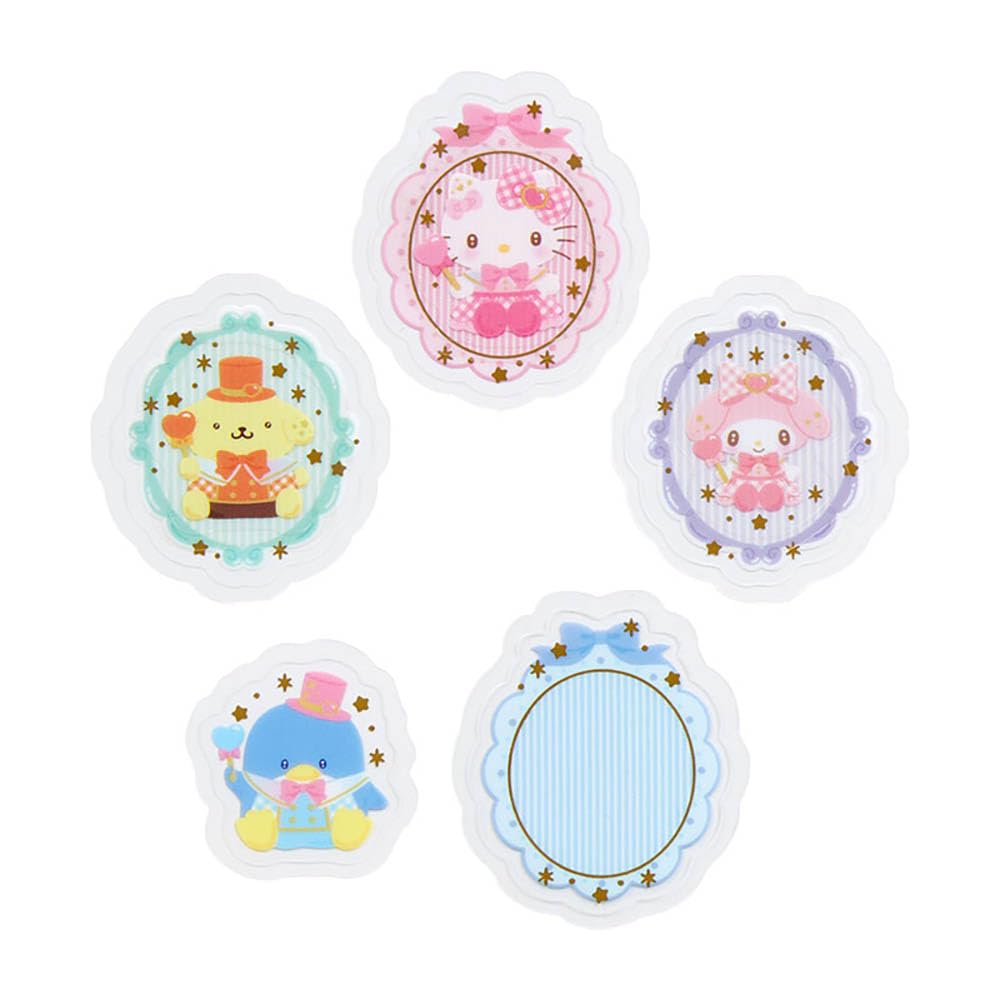 Sanrio Sticker Set lässt dich es mögen Sanrio Charaktere Ungefähr Breite 11 x Tiefe x Höhe cm 94 Stück Muster x 2 Stück 20 Charakterdesigns