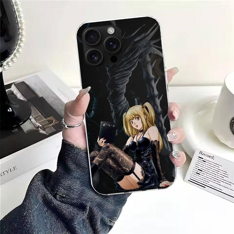 N-Note D-Death MisaMisa Soft Phone Case For IPhone 18 11 17 Air 16E 16 Pro Max 15 + 14 Plus 13 Mini 12 Apple 7 SE 8 Fundas Coque 11