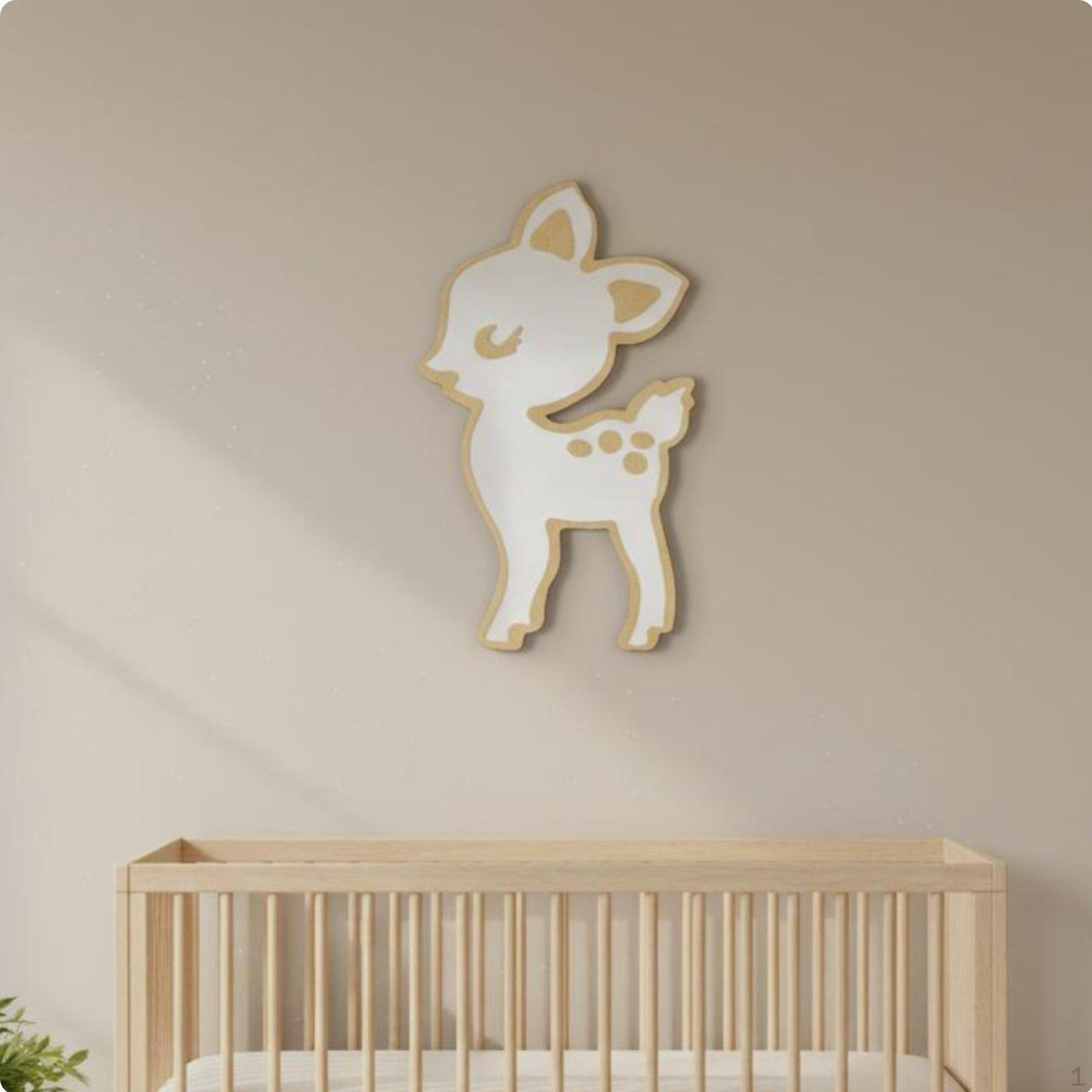 Nordic Style Hanging Mirror Shatterproof Acrylic Lightweight House Decoration for Kids,