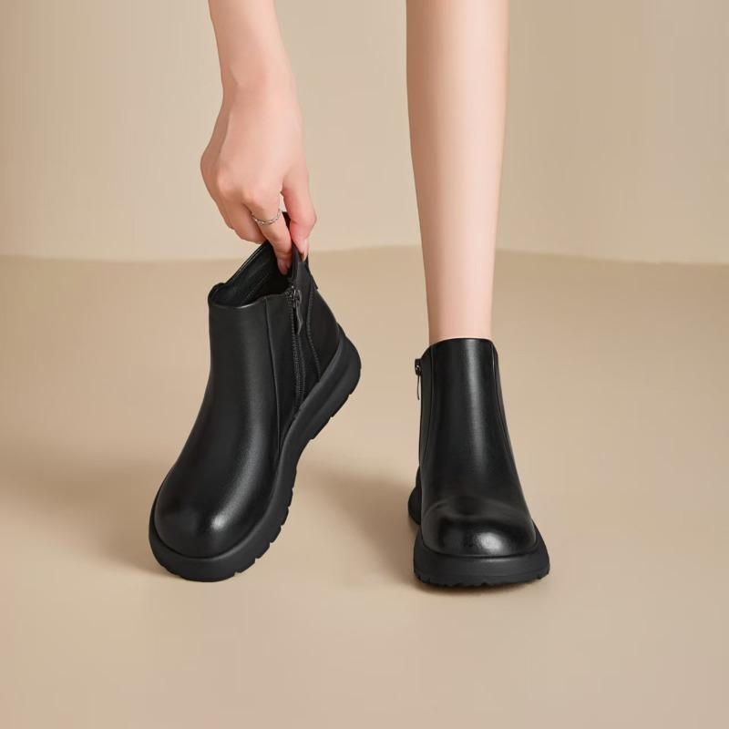 Thick-soled Shoes, Women's Boots, New Retro Boots, Versatile Ankle Boots
