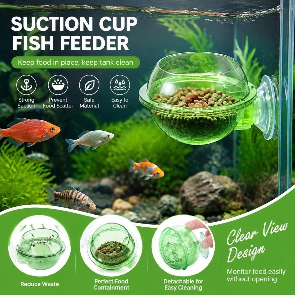 2pcs Plastic Suction Cup Feeder Green Lizard Feeder Bowl Practical Chameleon Feeder Dish Reptiles
