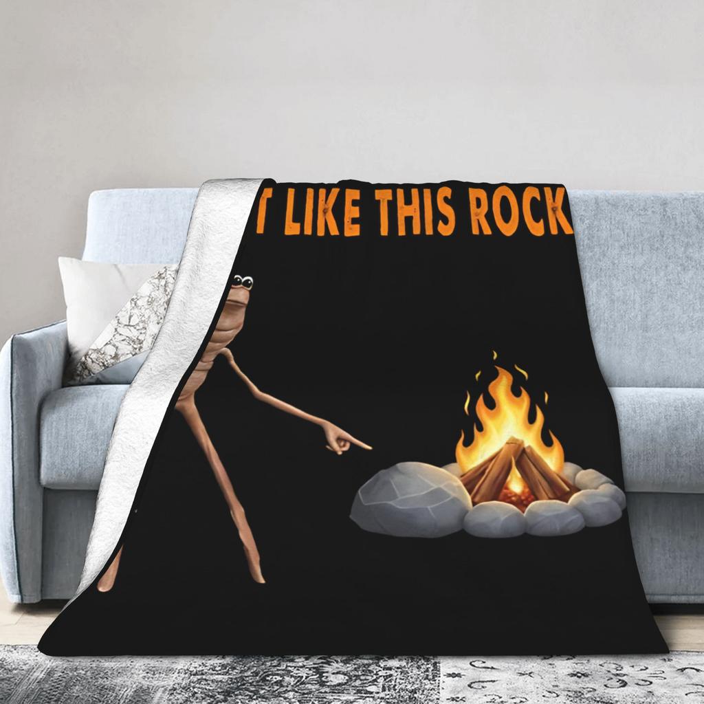 Marcus The Worm I Don't Like This Rock Wool Blanket Awesome Throw Blankets for Home Hotel Sofa 150*125cm Rug Piece