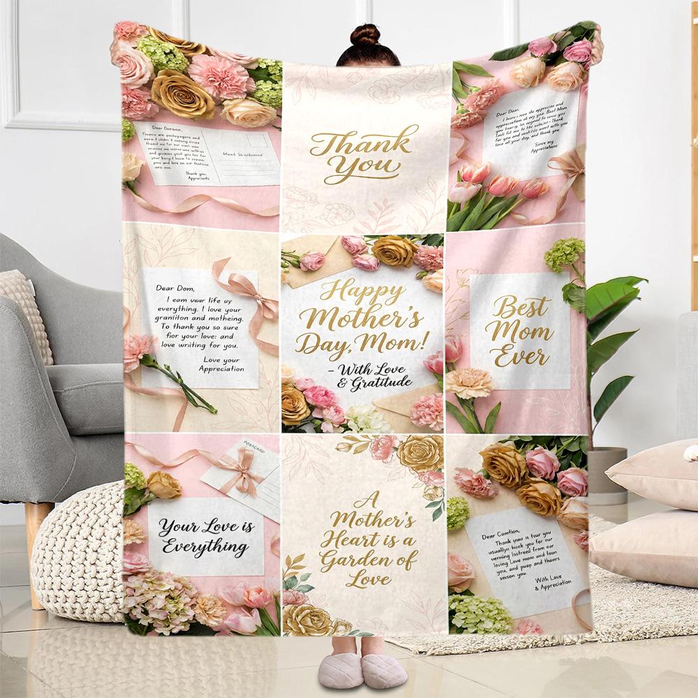 Mother's Love And Sunshine Blanket Suitable for Sofas,travel, Living Rooms Also a Good Gift for Friends and Family Suitable for All Seasons.