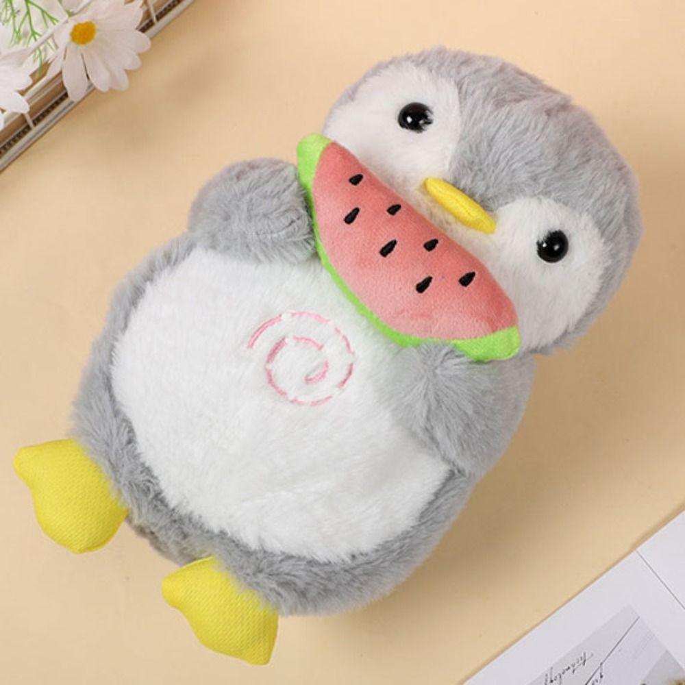 Simulation Penguin Breathing Toy Heart Baby Breath Toy Cute Penguin Soothes Plush Toy  Kids Toy