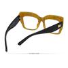 Occhiali da Donna Anti Luce Blu Moda Personalità Retro Montatura Quadrata Grande Occhiali Semplici Studente Quotidiano Pendolarismo Occhiali da Street Style Occhiali