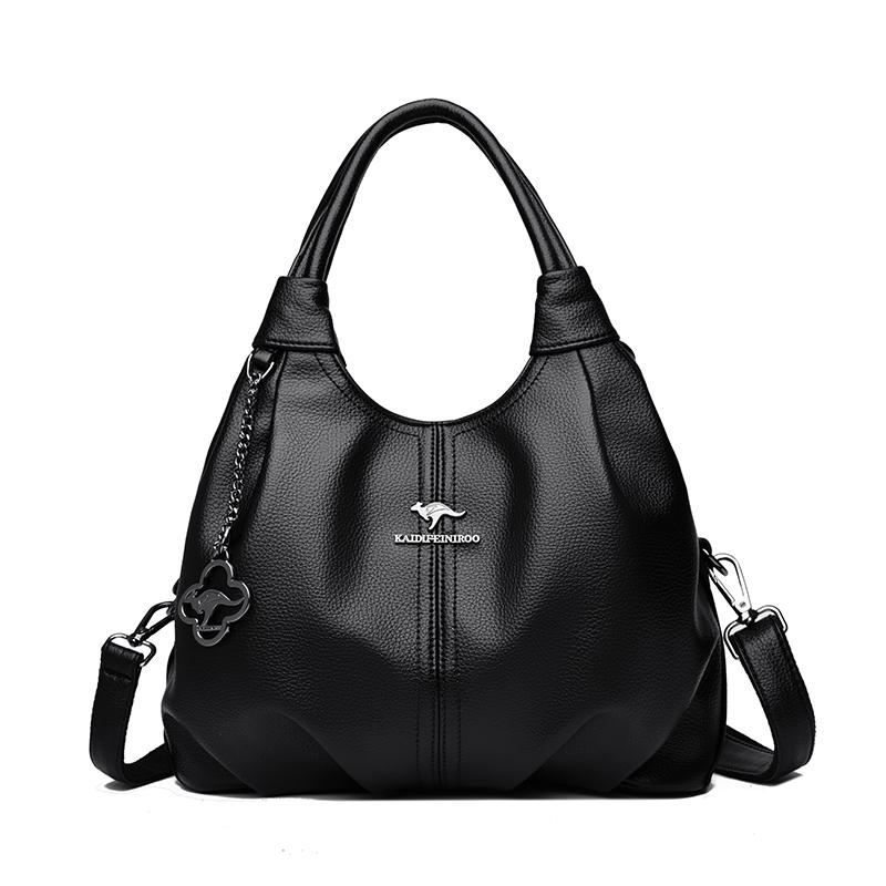 Designer Brand Top Quality Soft PU Faux Leather Casual Tote Bags for Women Handbag Luxury Female Shoulder Crossbody Bag