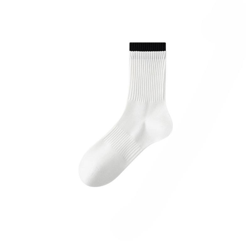 Men's Autumn Leisure Tea Tree Essential Oil Moisturizing Cotton Anti Pilling Boneless Tube Socks