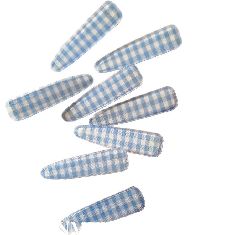 Koreanische Blaue Karo Schnabel-Haarspange für Babys