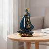 Decorative Sailing Ship Ornament | Nautical, Resin Sailboat Sculpture, for Entryway Table S