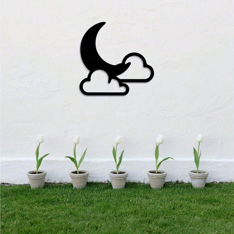 Metal Penguin Wall Art Geometric Vintage Decor Living Room